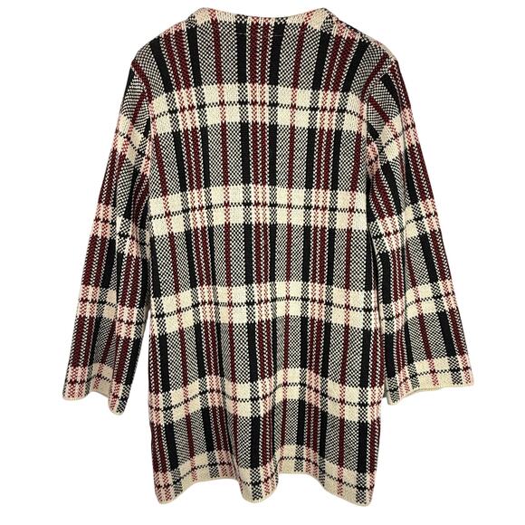 Alya Plaid Open Front Cardigan M/L - Picture 2 of 6